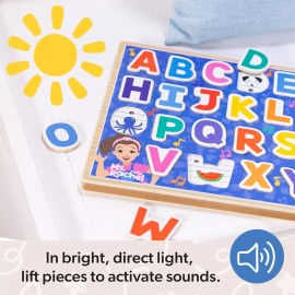 Melissa & Doug Ms. Rachel Wooden Phonics Alphabet Sound Puzzle 24-Pieces New Toy