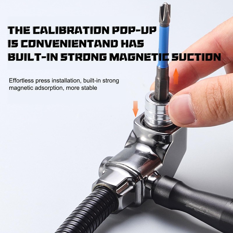 105° Angle Wrench Attachment Adapter Multi-Function Bend Screwdriver Bit Angle