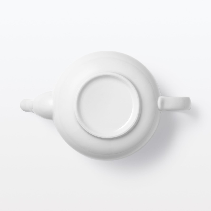 MUJI 83444211 Everyday Teapot, White, 23.7 fl oz (700 ml)