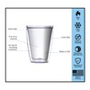 Signature Tumblers Clear Hummingbird Wrap w/Green Lid Tumbler Cup 16
