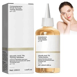Glycolic Acid Toner, Glycolic Acid 7% Toning Solution, Glycolic Acid 7% Toning Resurfacing Solution, Glycolic Acid Peeling 7% Ige Solution, Toner Suitable for Combination and Oily Skin, Pore Treatment