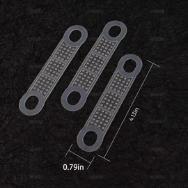 AUEAR, 100 Pack Clear Non-Slip Rubber Clothes Hanger Grips Clothing Hanger Strips for Wood Plastic Hangers Home Stores Use