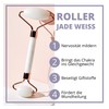 2 White Jade Roller for Face Massage - 100% Natural
