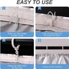 120 Pack Drapery Hooks Pins for Curtains 3 x 2.4