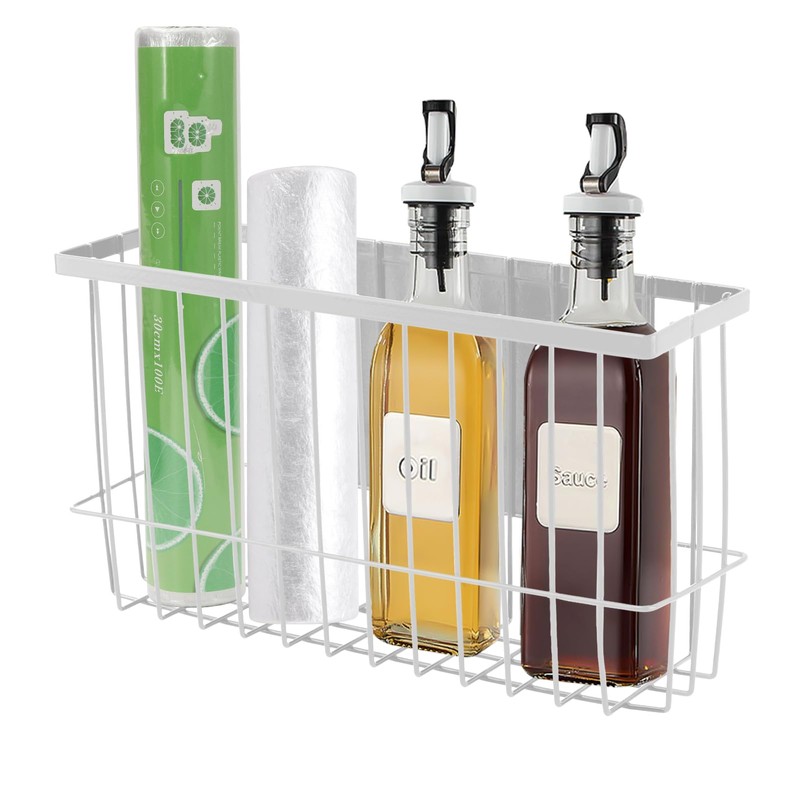 Restynic Magnetic Metal Basket Organizer for Fridge & Locker, Storage