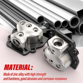 QCDENG 2PCS Power Distribution Block Car Audio, 3 Way 1 X 0/2/4 Gauge in 3 X 4/8 Gauge Out Car Audio Amplifier Splitter, Power Distribution Ground Distributor Block