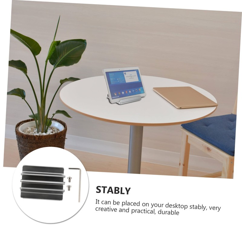 Angoily Aluminum Vertical Laptop Stand Desktop Holder for Laptops and