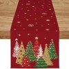ZWJD Christmas Table Runner 40x240 cm Red Modern Christmas Decorations