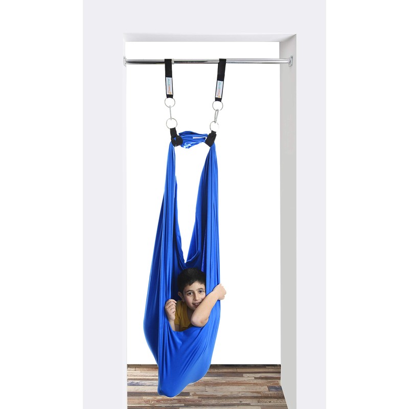 DreamGYM Doorway Sensory Swing Kit - Blue Compression Swing -