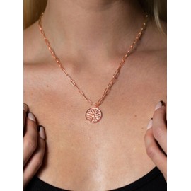 FOCALOOK Women's Stainless Steel Gold Plated 3mm Trombone Necklace - Length 35cm/40cm/45cm/50cm/55cm/60cm, No Gemstone