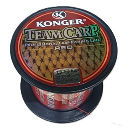 Konger Team Carp Red Fishing Line Fast Sinking 600 m 0.20-0.40 mm Feeder Line (0.28 mm / 10.00 kg)