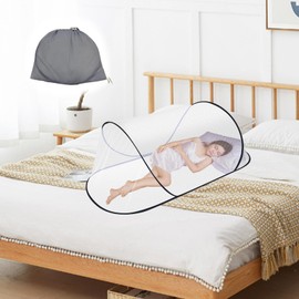 Mosquito Net Travel, 200 x 80 x 56 cm Mosquito Net Pop Up with Storage Bag, Foldable Portable Mosquito Net Travel, Mosquito Net Bed for Backyard of Camping Parks to Effectively Prevent Mosquitoes