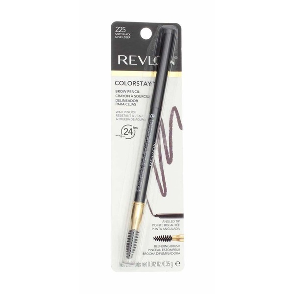 Revlon ColorStay Brow Pencil, Soft Black, 0.012 Ounce
