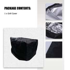 Waterproof BBQ Cover Barbeque Rolling Cart Grill Cover for Q1000 Q2000 Series Protector,UV
