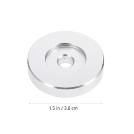 HOMSFOU 45 Rpm Adapter for 7 Inch Vinyl Record, Dome 45 Adapter for Turntable Record Center Adapter Turntable Accessory Record Aluminum Metal Big Hole