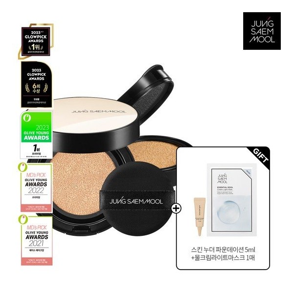 JUNGSAEMMOOL Essential Skin Nuder Cushion product + refill + 5ml