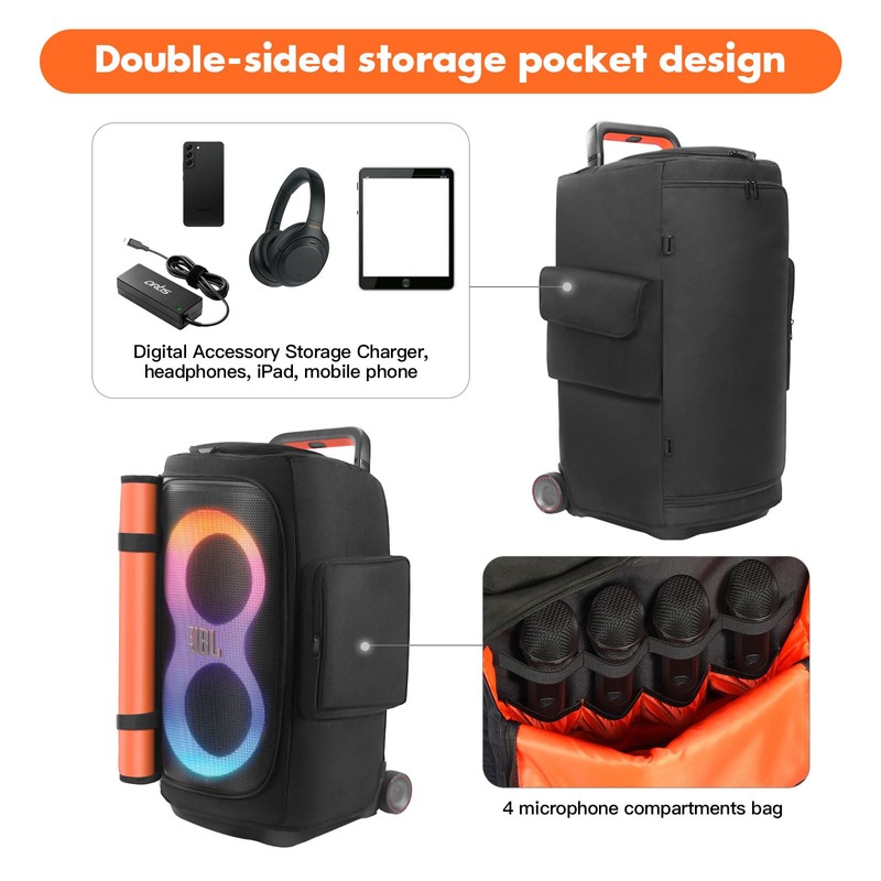 Speaker Cover Compatible with JBL PartyBox 520, Scratch-Resistant, Dustproof, Portable