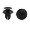 sourcing map 100 Pieces Car Plastic Rivets Black Boot Door