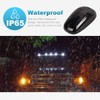 Partsam 5pcs 12LEDs Smoke/White Cab Roof Top Marker Running Lights