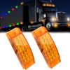 Kingshowstar 2Pcs 5.8" Amber 21-LED Side Marker Lights - 3-in-1