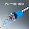 KWONONG LED Latching Push Button Switch, Aluminum Alloy, IP67 Waterproof