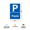 Strobo Praxis Sign, 20 x 30 cm, Made From Sturdy