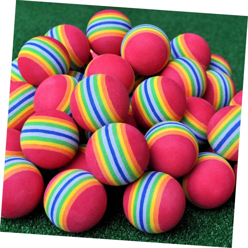 NOLITOY Attractive 63mm Rainbow Balls 8 Pack Eva Training Balls