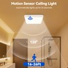 KINDEEP Motion Sensor Ceiling Light: Battery Operated Ceiling Light Wireless
