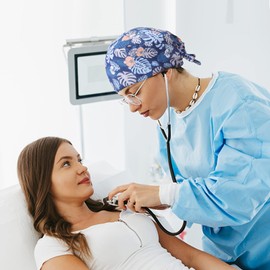 XiYee Pack of 6 Work Caps, Adjustable Cotton Beauty Hat, Turban Cap, Printed Soft Caps, Unisex, Hair Cover with Sweatband for Women and Men, a