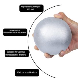 Jiaroutk Shot Put Ball, Iron Shotput Ball, Practice Shot Put 8 Lbs/6 Lbs/12Lbs 16Lbs, 2Kg to 6Kg for Girls Boys Teenager Men Women High School Track and Field Competition (8.80, Pounds)