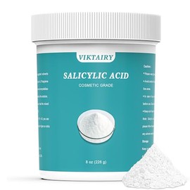Viktairy cido Saliclico Puro En Polvo (8 Oz), Ingredientes Originales de Grado Cosmtico Sin Aditivos, Bha Exfoliante para Diy Limpiador, Tnico, Champ 