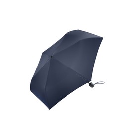 ESPRIT Pocket Umbrella in Black with Logo Print, Sailor Blue