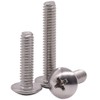 M6-1.0 x 30mm Truss Head Machine Screws, 304 Stainless Steel