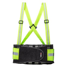 KNEETEK Hivis L Back Support Belt, Reflective Support Belt for High Visibility, Back Support to Facilitate Work and Support the Back