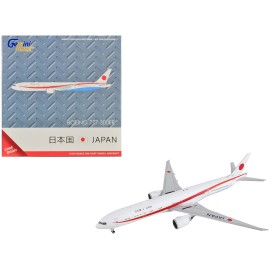 DCD Boeing 777-300ER Commercial Aircraft Series 1/400 White Red Stripes 'Gemini Macs' for Japan Air Self-Defense Metal Alloy