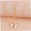 COLLBATH Butterflies Friendship Necklaces Friend Neck Chain Pair for 2