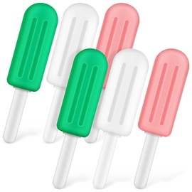 SHERCHPRY 6 Piezas Chewies de Silicona para Alineadores con Mango Ejercitadores de Mandíbula para Brackets Masticables para Dientes y Boca para Corregir Mordida y Ejercitar el Músculo