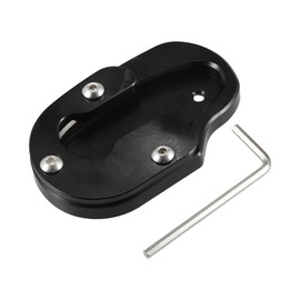 X AUTOHAUX 1 Set Motorcycle Kickstand Side Stand Plate Pad Aluminum Alloy Black for Harley-Davidson Sportster S 1250 2021-2022