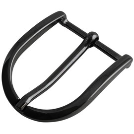 BELTINGER Belt Buckle Round 4.0 cm | Buckle Clasp Belt Buckle 40 mm Solid | Pin Buckle | Interchangeable Belt up to 4 cm, black