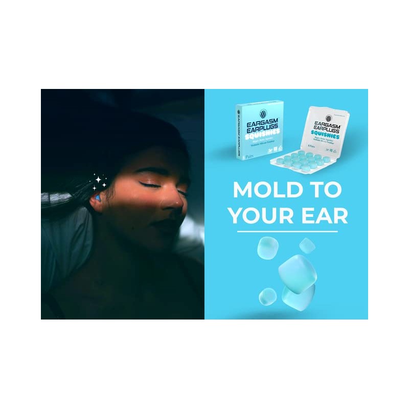 Eargasm Squishies - Tapones para los oídos de silicona moldeables
