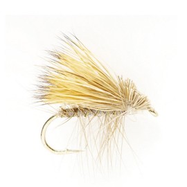 The Fly Fishing Place Yellow Elk Hair Caddis Classic Trout Dry Fly - Set of 6 Flies Size 16