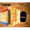 FINENI Dice Battle and TicTacToe Dual Sides Board Games, Wooden