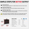 DOKIO 100W Portable Foldable Solar Panel Kit, Compact 18.9x26in Design