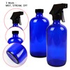 Youngever 6 Pack Empty Cobalt Blue Glass Spray Bottles Refillable