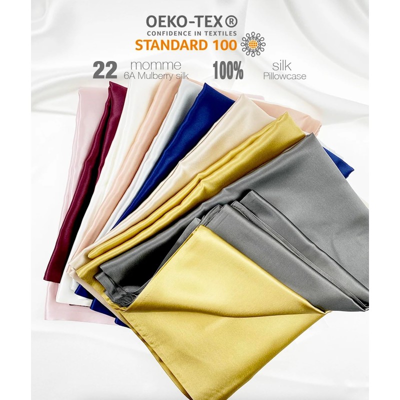 Seleny 100% Mullberry Silk Eye Mask, Pillowcase and Scrunchie Set