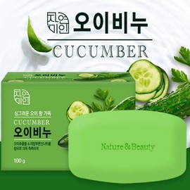 Cleansing Soap Bath Face Wash Face Soap Cucumber Soap 4 Pieces - Cucumber Soap 4 Pieces / 클렌징 비누 목욕 세안 세수 비누 오이 비누 4개입 - 오이비누4개입