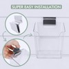 Clear Slatwall Bins, Large 4 Pack Slat Wall Accessories Cups
