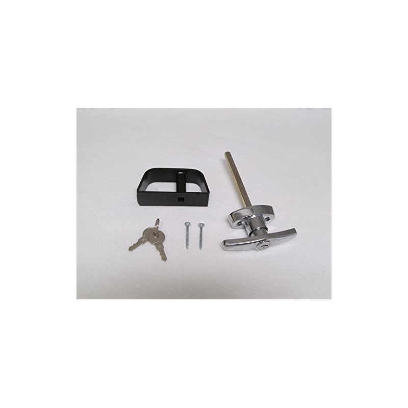 Shed T-Handle Lock Set 3-1/2" Chrome