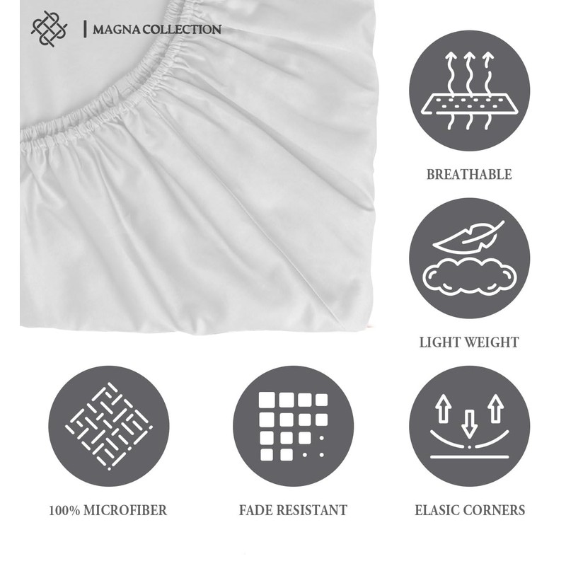 Double Fitted Sheet - 135 x 190cm with 30cm Deep