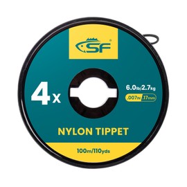 SF Clear Monofilament Nylon Tippet Line Fly Fishing Tippets Leaders Trout # 100M 4X 1 Pack